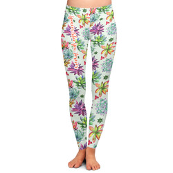 Succulents Ladies Leggings - Extra Small (Personalized)