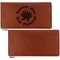 Succulents Leather Checkbook Holder Front and Back Single Sided - Apvl