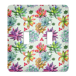 Succulents Light Switch Cover (2 Toggle Plate)