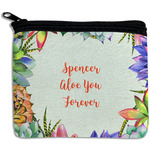 Succulents Rectangular Coin Purse (Personalized)