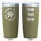 Succulents Olive Polar Camel Tumbler - 20oz - Double Sided - Approval