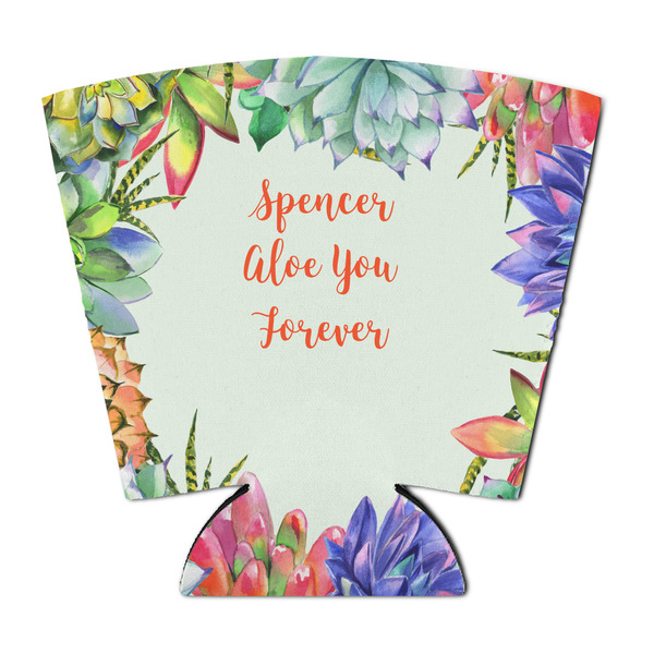 Custom Succulents Party Cup Sleeve - with Bottom (Personalized)