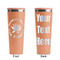 Succulents Peach RTIC Everyday Tumbler - 28 oz. - Front and Back