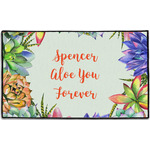 Succulents Door Mat - 60"x36" (Personalized)