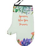 Succulents Left Oven Mitt (Personalized)