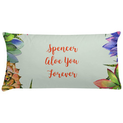 Succulents Pillow Case - King (Personalized)