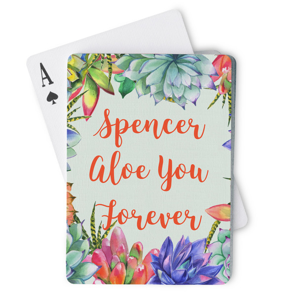 Custom Succulents Playing Cards (Personalized)