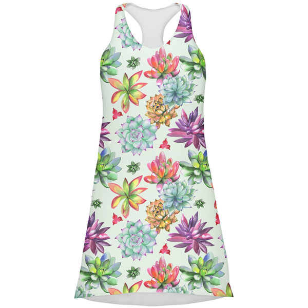 Custom Succulents Racerback Dress - X Small