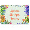 Succulents Rectangular Fridge Magnet - FRONT