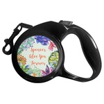 Succulents Retractable Dog Leash - Small (Personalized)