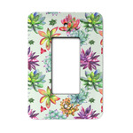 Succulents Rocker Style Light Switch Cover