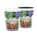 Succulents Ceramic Shot Glass - 1.5 oz (Personalized)