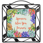 Succulents Square Trivet (Personalized)