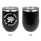 Succulents Stainless Wine Tumblers - Black - Single Sided - Approval