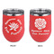 Succulents Stainless Wine Tumblers - Coral - Double Sided - Approval