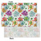 Succulents Tissue Paper - Heavyweight - Small - Front & Back