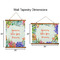 Succulents Wall Hanging Tapestries - Parent/Sizing