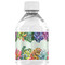 Succulents Water Bottle Label - Back View