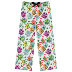 Succulents Womens Pajama Pants - L