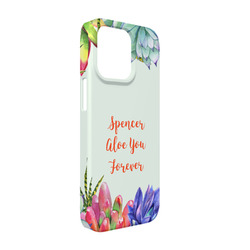 Succulents iPhone Case - Plastic - iPhone 13 (Personalized)