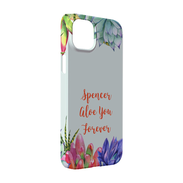 Custom Succulents iPhone Case - Plastic - iPhone 14 Pro (Personalized)