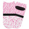 Zebra & Floral Adult Ankle Socks - Single Pair - Front and Back