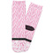 Zebra & Floral Adult Crew Socks - Single Pair - Front and Back