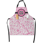 Zebra & Floral Apron With Pockets w/ Monogram