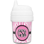 Zebra & Floral Baby Sippy Cup (Personalized)