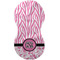 Zebra & Floral Burp Peanut Shaped Flat