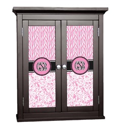 Zebra & Floral Cabinet Decal - Large (Personalized)