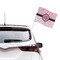 Zebra & Floral Car Flag - Large - LIFESTYLE