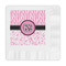 Zebra & Floral Embossed Decorative Napkins (Personalized)