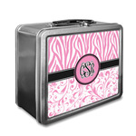 Zebra & Floral Lunch Box w/ Monogram