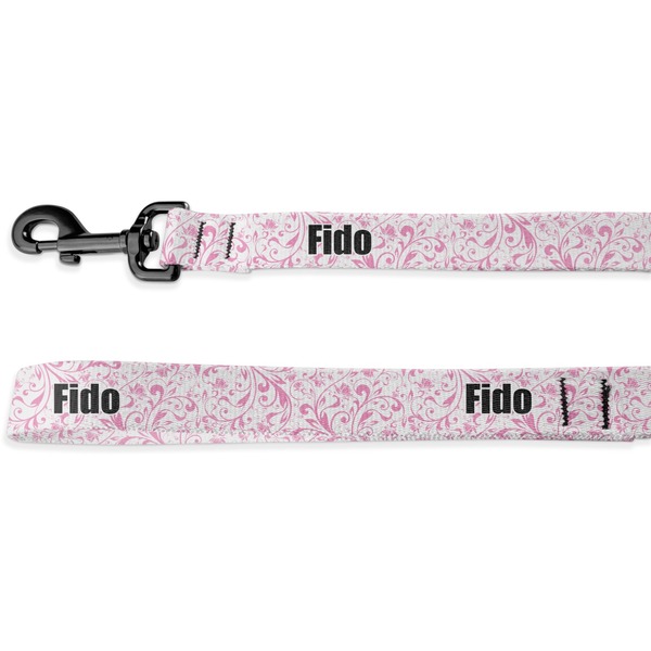 Custom Zebra & Floral Deluxe Dog Leash (Personalized)