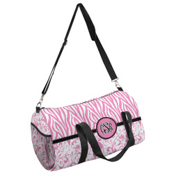 Zebra & Floral Duffel Bag - Large (Personalized)