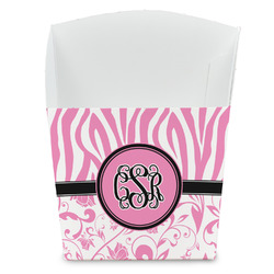 Zebra & Floral French Fry Favor Boxes (Personalized)