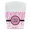 Zebra & Floral French Fry Favor Box - Front View