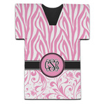 Zebra & Floral Jersey Bottle Cooler (Personalized)