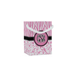 Zebra & Floral Jewelry Gift Bags - Gloss (Personalized)