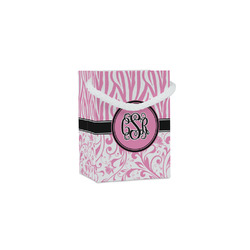 Zebra & Floral Jewelry Gift Bags - Matte (Personalized)
