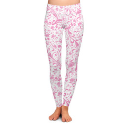 Zebra & Floral Ladies Leggings - Medium