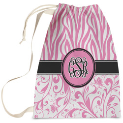 Zebra & Floral Laundry Bag (Personalized)