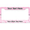 Zebra & Floral License Plate Frame Wide