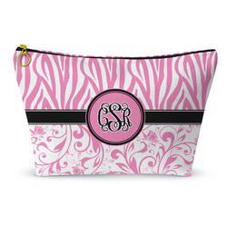 Zebra & Floral Makeup Bag (Personalized)