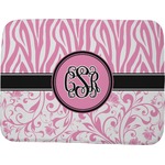 Zebra & Floral Memory Foam Bath Mat - 48"x36" (Personalized)