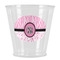 Zebra & Floral Plastic Shot Glasses - Front/Main