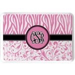 Zebra & Floral Serving Tray w/ Monogram