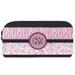 Zebra & Floral Shoe Bag (Personalized)