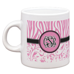 Zebra & Floral Espresso Cup (Personalized)